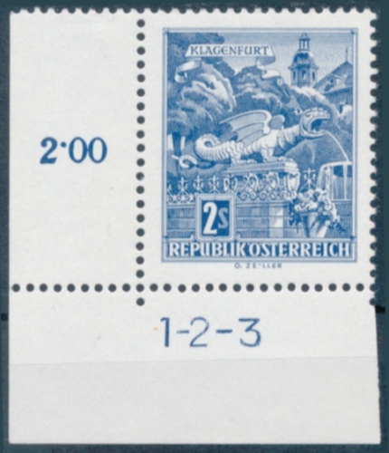Briefmarke mit Symbolzahl(en)